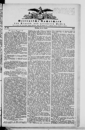 Berlinische Nachrichten von Staats- und gelehrten Sachen on Oct 5, 1869