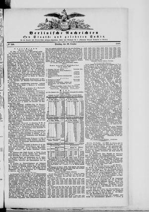 Berlinische Nachrichten von Staats- und gelehrten Sachen on Oct 19, 1869