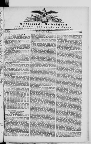 Berlinische Nachrichten von Staats- und gelehrten Sachen on Oct 23, 1869