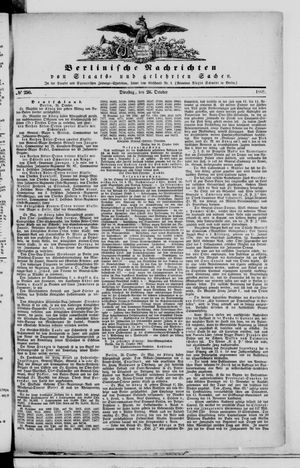 Berlinische Nachrichten von Staats- und gelehrten Sachen vom 26.10.1869
