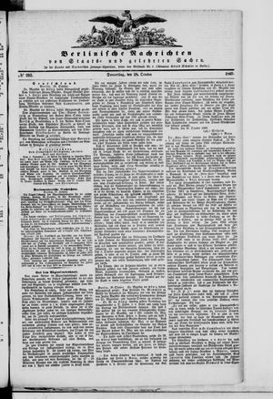 Berlinische Nachrichten von Staats- und gelehrten Sachen vom 28.10.1869
