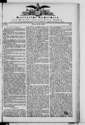 Berlinische Nachrichten von Staats- und gelehrten Sachen vom 31.10.1869