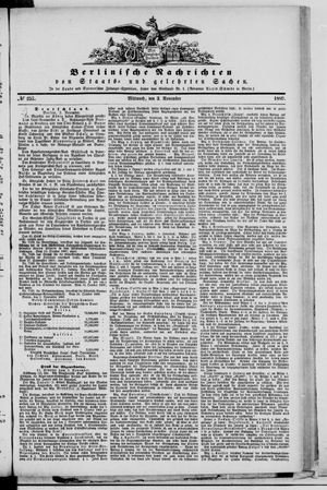 Berlinische Nachrichten von Staats- und gelehrten Sachen on Nov 3, 1869