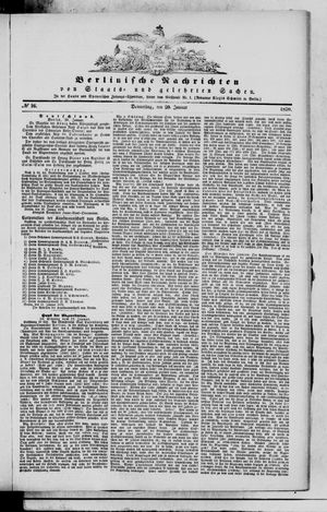 Berlinische Nachrichten von Staats- und gelehrten Sachen vom 20.01.1870
