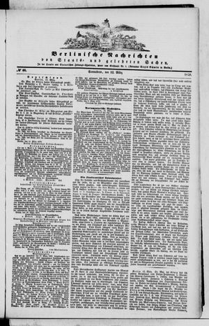 Berlinische Nachrichten von Staats- und gelehrten Sachen on Mar 12, 1870