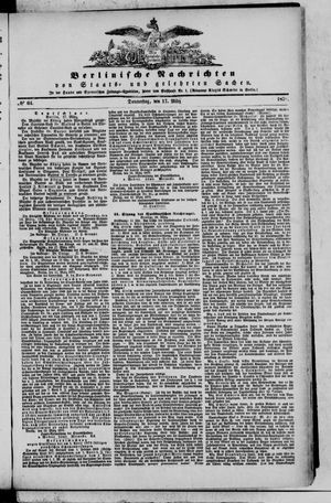 Berlinische Nachrichten von Staats- und gelehrten Sachen vom 17.03.1870