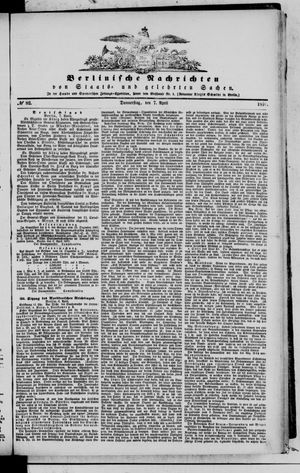 Berlinische Nachrichten von Staats- und gelehrten Sachen on Apr 7, 1870