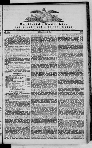Berlinische Nachrichten von Staats- und gelehrten Sachen on May 4, 1870