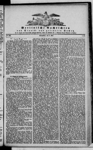 Berlinische Nachrichten von Staats- und gelehrten Sachen vom 07.05.1870