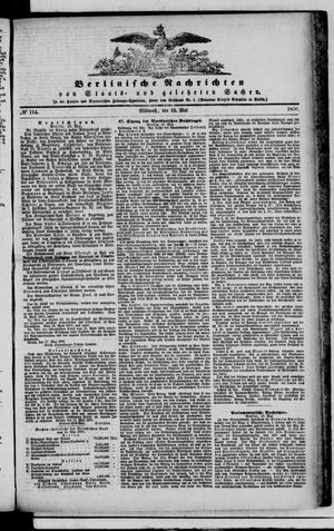 Berlinische Nachrichten von Staats- und gelehrten Sachen vom 18.05.1870