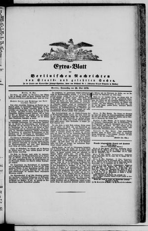 Berlinische Nachrichten von Staats- und gelehrten Sachen vom 26.05.1870