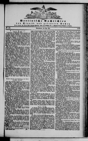 Berlinische Nachrichten von Staats- und gelehrten Sachen vom 28.05.1870