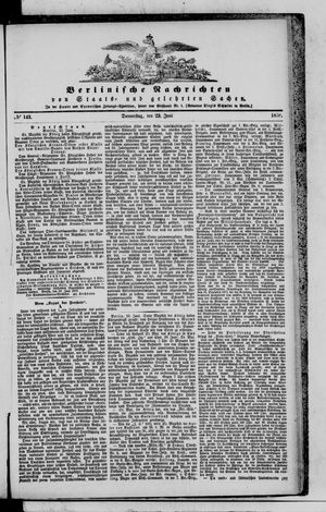 Berlinische Nachrichten von Staats- und gelehrten Sachen vom 23.06.1870