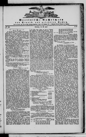 Berlinische Nachrichten von Staats- und gelehrten Sachen vom 26.06.1870