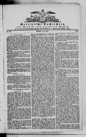 Berlinische Nachrichten von Staats- und gelehrten Sachen vom 06.07.1870