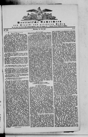 Berlinische Nachrichten von Staats- und gelehrten Sachen on Jul 10, 1870