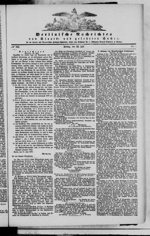 Berlinische Nachrichten von Staats- und gelehrten Sachen vom 22.07.1870