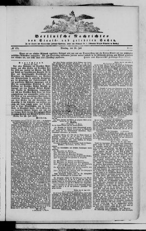 Berlinische Nachrichten von Staats- und gelehrten Sachen vom 26.07.1870