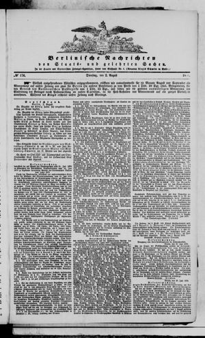 Berlinische Nachrichten von Staats- und gelehrten Sachen vom 02.08.1870