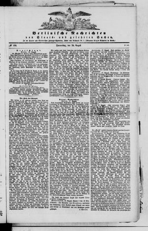 Berlinische Nachrichten von Staats- und gelehrten Sachen vom 18.08.1870