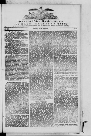Berlinische Nachrichten von Staats- und gelehrten Sachen vom 06.09.1870