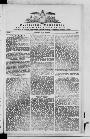 Berlinische Nachrichten von Staats- und gelehrten Sachen on Sep 8, 1870