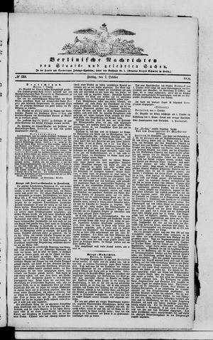 Berlinische Nachrichten von Staats- und gelehrten Sachen on Oct 7, 1870
