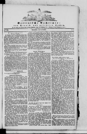 Berlinische Nachrichten von Staats- und gelehrten Sachen on Oct 8, 1870