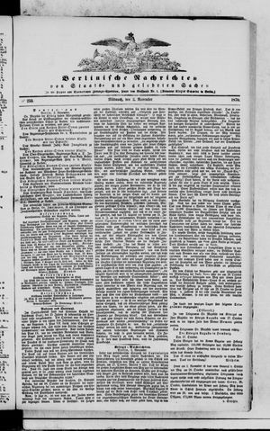 Berlinische Nachrichten von Staats- und gelehrten Sachen vom 02.11.1870
