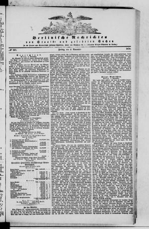 Berlinische Nachrichten von Staats- und gelehrten Sachen vom 04.11.1870