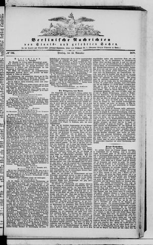 Berlinische Nachrichten von Staats- und gelehrten Sachen vom 15.11.1870