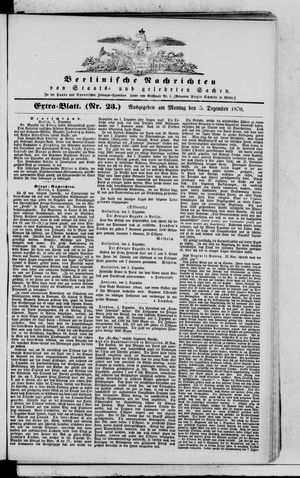 Berlinische Nachrichten von Staats- und gelehrten Sachen on Dec 5, 1870