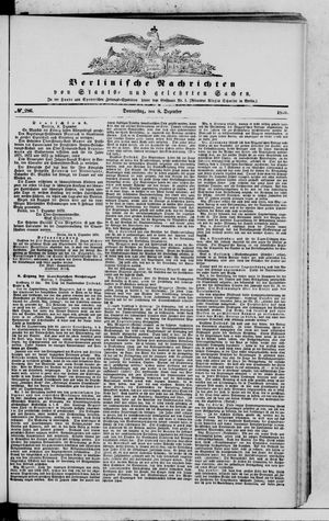 Berlinische Nachrichten von Staats- und gelehrten Sachen vom 08.12.1870