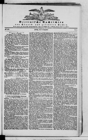 Berlinische Nachrichten von Staats- und gelehrten Sachen vom 09.12.1870