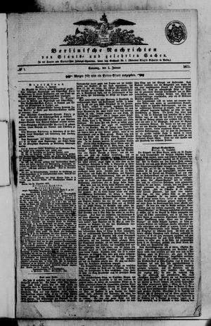 Berlinische Nachrichten von Staats- und gelehrten Sachen on Jan 1, 1871