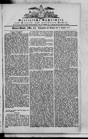 Berlinische Nachrichten von Staats- und gelehrten Sachen on Jan 2, 1871