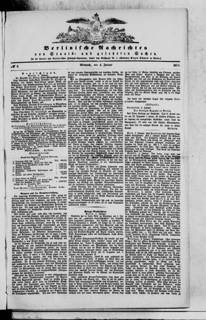 Berlinische Nachrichten von Staats- und gelehrten Sachen vom 04.01.1871