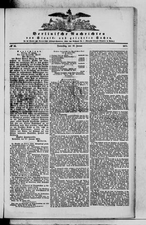 Berlinische Nachrichten von Staats- und gelehrten Sachen vom 19.01.1871