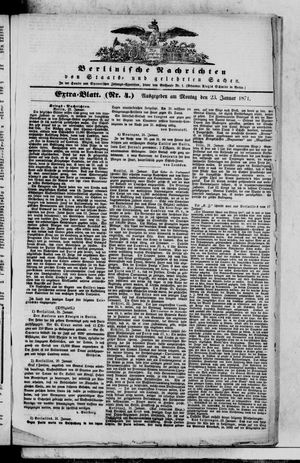 Berlinische Nachrichten von Staats- und gelehrten Sachen vom 23.01.1871
