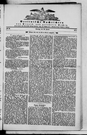 Berlinische Nachrichten von Staats- und gelehrten Sachen vom 29.01.1871
