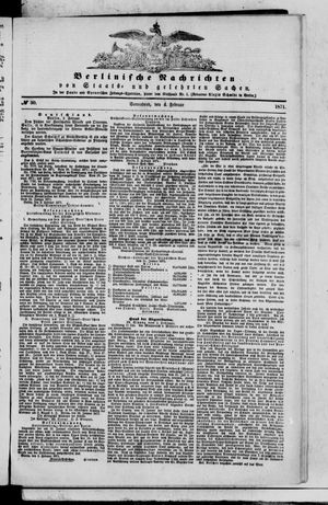 Berlinische Nachrichten von Staats- und gelehrten Sachen on Feb 4, 1871