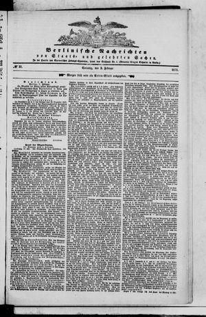 Berlinische Nachrichten von Staats- und gelehrten Sachen vom 05.02.1871