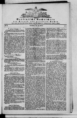 Berlinische Nachrichten von Staats- und gelehrten Sachen vom 18.02.1871