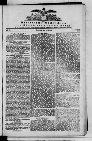 Berlinische Nachrichten von Staats- und gelehrten Sachen vom 23.02.1871