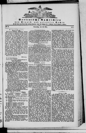 Berlinische Nachrichten von Staats- und gelehrten Sachen vom 23.03.1871
