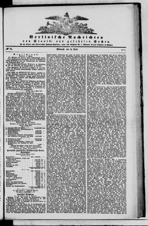 Berlinische Nachrichten von Staats- und gelehrten Sachen vom 05.04.1871