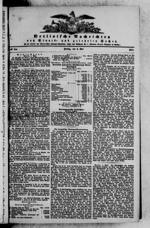 Berlinische Nachrichten von Staats- und gelehrten Sachen vom 05.05.1871