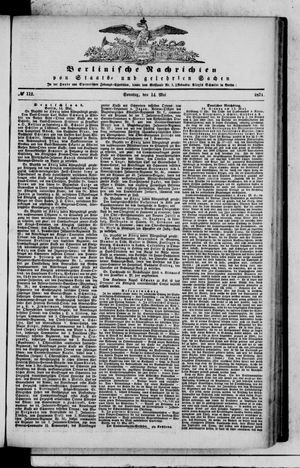 Berlinische Nachrichten von Staats- und gelehrten Sachen vom 14.05.1871