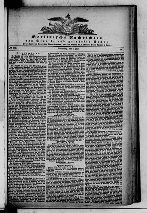 Berlinische Nachrichten von Staats- und gelehrten Sachen vom 01.06.1871