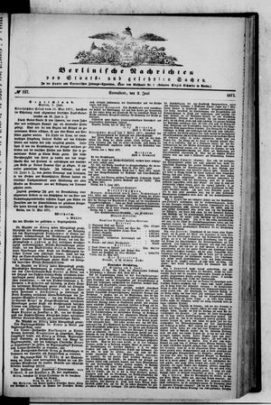 Berlinische Nachrichten von Staats- und gelehrten Sachen vom 03.06.1871